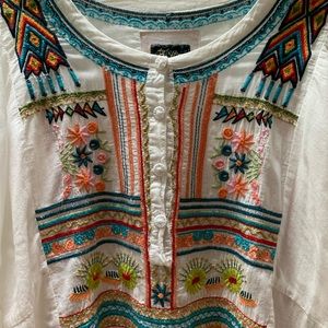 Embroidered summer blouse